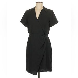 NINE WEST Black Wrap Dress XS